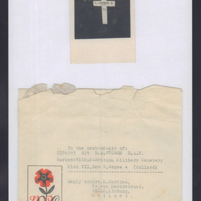Letter to Next of Kin of Sergeant DB George